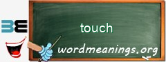 WordMeaning blackboard for touch